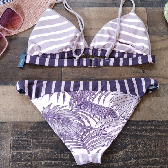 Maaji Bikini Light Purple Banana Leaf Size Medium - Picture 4 of 6
